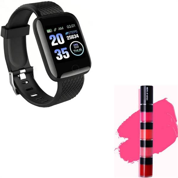 Smartwatch ID116 and 4 in 1 matte liquid lipstick
